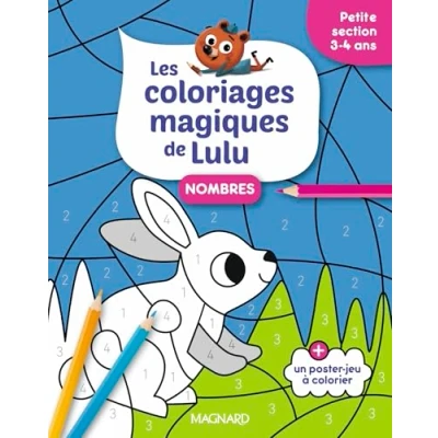Afbeelding van LES COLORIAGES MAGIQUES DE LULU CHIFFRES PETITE SECTION