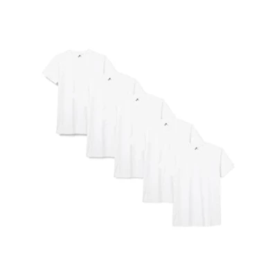 Image de Lower East T shirt avec col rond, Hommes, Blanc (lot de 5), XL