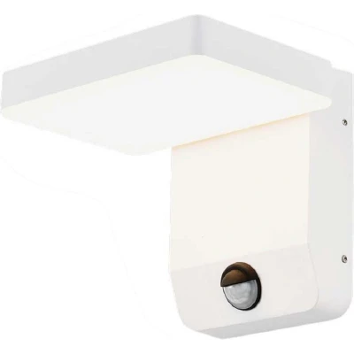 Afbeelding van V TAC VT 11020S SQ W Draaibare LED wandlamp met Sensor IP65 Wit 17W 2520 Lumen 3000K