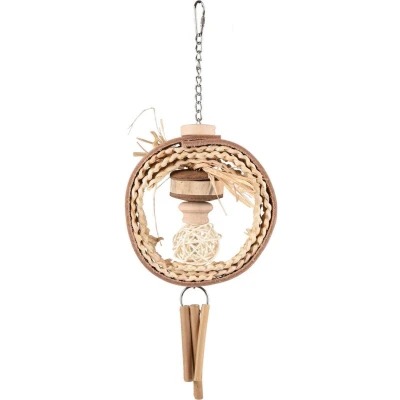 Afbeelding van Flamingo Vogelspeelgoed Hippie Nature 40 cm Beige