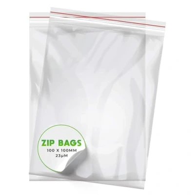 Afbeelding van V1 Trade zakken met ritssluiting, 100 stuks, x mm, robuuste druksluitzakken, hersluitbare voor een betere organisatie, plastic zakken, afsluitbaar