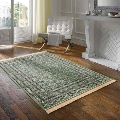 Afbeelding van Vloerkleed Klassiek Regal Leonor Donkergroen 195x300 Cm