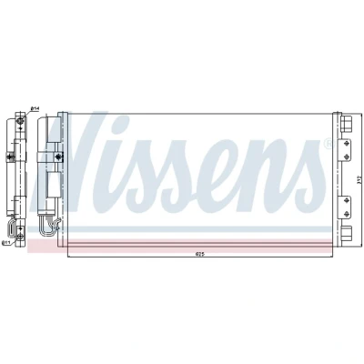 Afbeelding van Nissens Airco condensor 94781