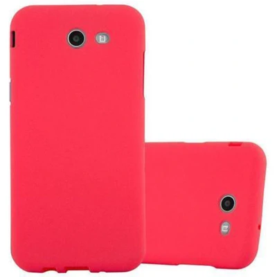 Afbeelding van Cadorabo Hoesje geschikt voor Samsung Galaxy J5 2017 US Version in FROST ROOD Beschermhoes gemaakt van flexibel TPU silicone Case Cover