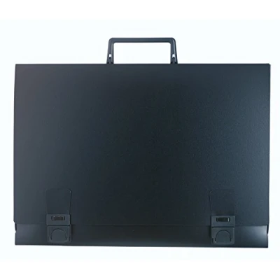 Afbeelding van Tekenkoffer Exacompta B2 52x72cm rugbreedte 30mm PP zwart