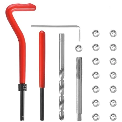 Afbeelding van CENPEK M10 x 1,25 schroefdraadreparatieset 15 stuks compatibel handgereedschap