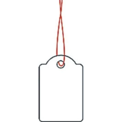 Afbeelding van Herma Strung marking tags 18x28mm with red string 1000 pcs.