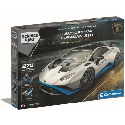 Afbeelding van CLEMENTONI Lamborghini Huracan STO om te bouwen Stuurbare wielen Geïllustreerde handleiding en applicatie voor 3D visualisatie Fabri