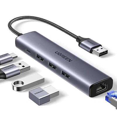 Afbeelding van UGREEN 5 in 1 USB HUB met A / C Ethernet voor Laptop/Macbook
