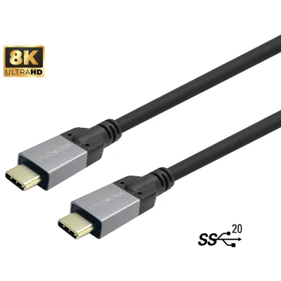 Afbeelding van Vivolink PROUSBCMM1 USB kabel 3.2 Gen 2 (3.1 2) 1 m C Zwart