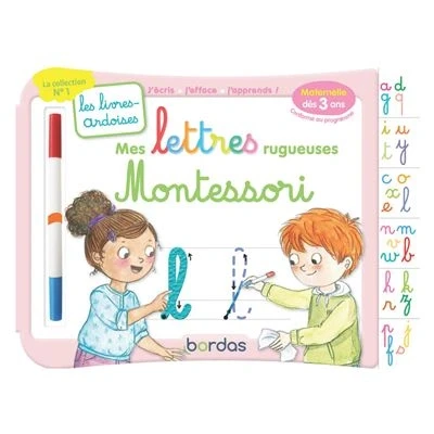 Image de Les livres ardoises Mes lettres rugueuses Montessori