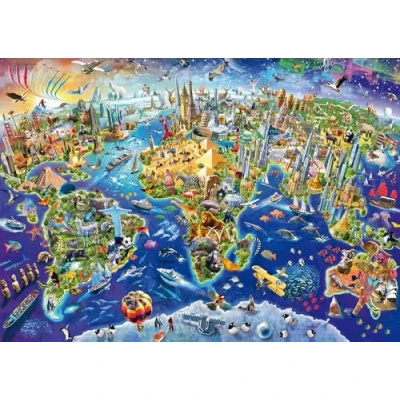 Image de Puzzle DÂ‚couvre notre monde, 1000 pcs