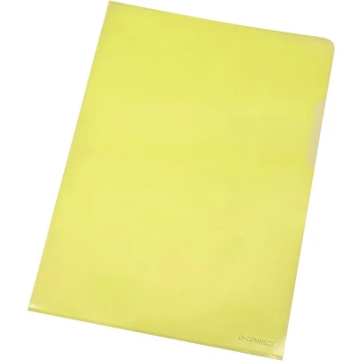 Afbeelding van Q CONNECT L map, geel, 120 micron, pak van 10 stuks map