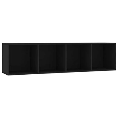 Afbeelding van vidaXL Boekenkast/tv kast, zwart, 143 x 30 36 cm