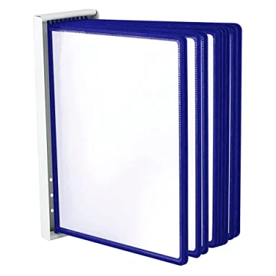 Afbeelding van Leviatan muurbeugel 10 hoezen A4 blauw voor aanvragen en presentatie documenten