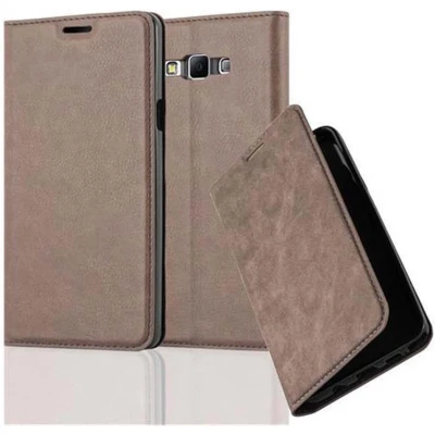 Afbeelding van Cadorabo Hoesje geschikt voor Samsung Galaxy A7 2015 in KOFFIE BRUIN Beschermhoes met magnetische sluiting, standfunctie en kaartvakje Book Case Cover Etui