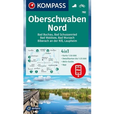 Afbeelding van KOMPASS Wanderkarte 782 Oberschwaben Nord 1:50.000