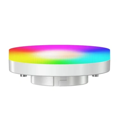 Afbeelding van ledscom.de GX53 RGB LED lamp, warmwit koud wit (2900 6100 K), 6,6 W, 670 lm, 107 graden, Smart Home, WLAN, Alexa, mat, ruimtebesparend, veelzijdig, verlichtingsontwerp, verlichting