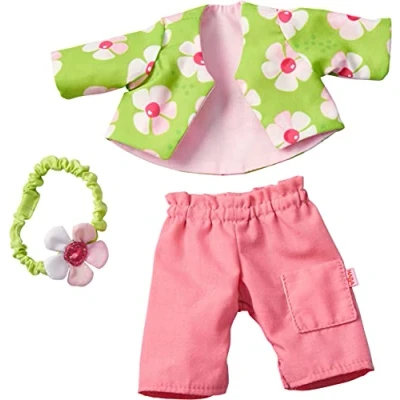 Afbeelding van HABA 305978 Kleiderset BLUMENZAUBER, ZUBEHÖR FÜR Puppen AB 1,5 Poppenaccessoires multicoloured voor kinderen, Maat: One Size, Multi coloured