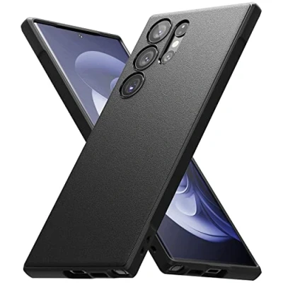 Image de Ringke Onyx Coque de protection compatible avec Samsung Galaxy S23 Ultra 5G (2023), des bords, anti chocs, fine et résistante aux rayures, noire