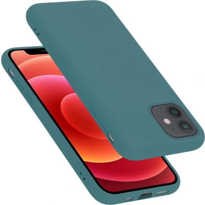 Afbeelding van Cadorabo Hoesje geschikt voor Apple iPhone 12 MINI in LIQUID GROEN Beschermhoes gemaakt van flexibel TPU silicone Case Cover