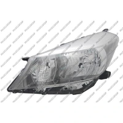 Afbeelding van PRASCO TY3284814 Koplampen Links H4 chroom Met regelmotor voor LWR TOYOTA: Yaris III Hatchback