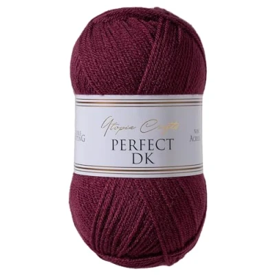 Afbeelding van Utopia Crafts DK Dubbel breigaren, 100 g (druivenpaars)