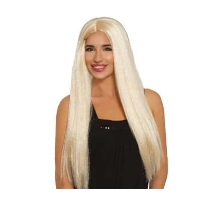 Afbeelding van Fiestas Guirca Lange blonde pruik Carnaval accessoires Pruiken