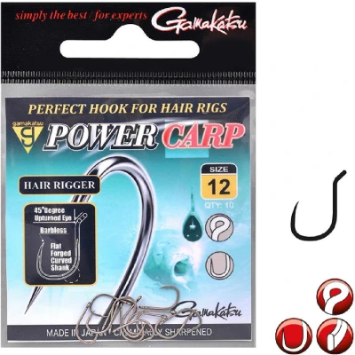 Afbeelding van Gamakatsu G Power Carp Hair Rigger Barbless (10 pcs) Maat : 14