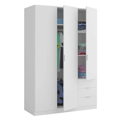 Afbeelding van Habitdesign kledingkast deuren en drie laden, afmetingen 180 x 121 52 cm diep