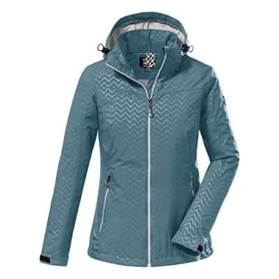 Afbeelding van Killtec Kos 176 Wmn Sftshll Jckt Softshelljas voor dames, met capuchon en ritssluiting, Aqua