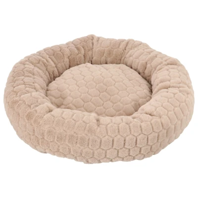 Afbeelding van Adori Donut Faiza Kattenmand Ø50x17 cm Taupe Donutvorm