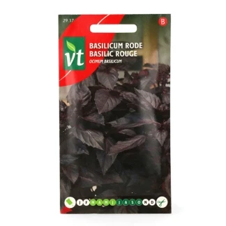 Afbeelding van Basilicum Rode Zaden Aromatische Kruiden met een Prachtige Tint voor Culinaire Creativitei