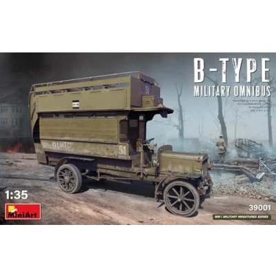 Afbeelding van 1:35 MiniArt 39001 B Type Military omnibus Plastic kit