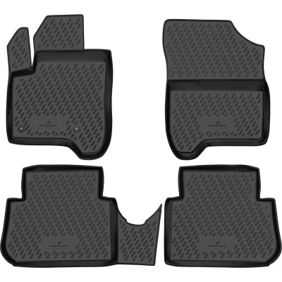 Afbeelding van WALSER XTR 75258 Vloermatset Waterdicht Rubber voor en achter zwart Op maat gemaakt