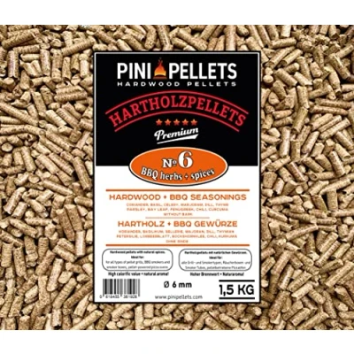 Afbeelding van PINI Hardhout pellets met specerijen № 6 voor barbecue 1,5 kg