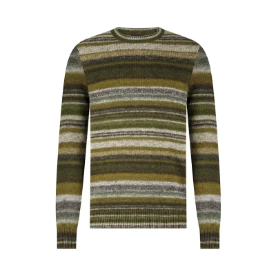 Afbeelding van State of Art Trui Gestreept Bruin/dessin 3XL