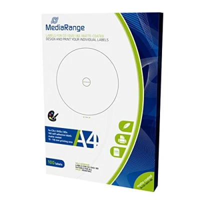 Afbeelding van MediaRange MRINK130 etiket Wit 100 stuk(s)