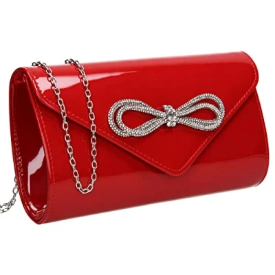 Afbeelding van SwankySwans Eloise clutch voor dames, Rood