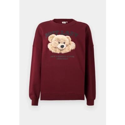 Afbeelding van Only Trui Onlbila L/s Bear O neck Swt 15356052 Cabernet/lazy Dames Maat XL
