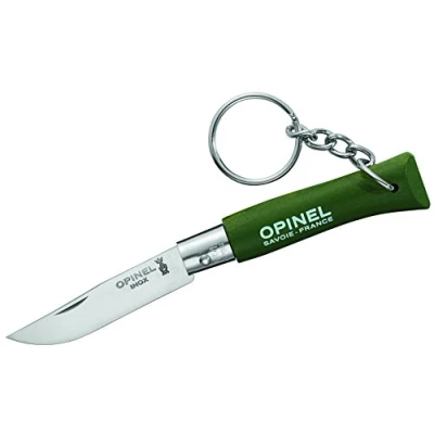 Afbeelding van Opinel #4 Inox Sleutelhanger Groen Zakmes Inklapbaar Mes