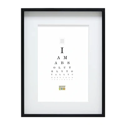 Afbeelding van Deknudt Frames S223K2 Basic fotolijst met passe partout, hout, hoog, zwart, 40 x 50 cm