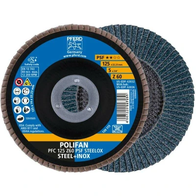 Afbeelding van PFERD 67766125 Z Psf Steelox Lamellenschijf Diameter 125 mm Boordiameter 22.23 10 stuk(s)