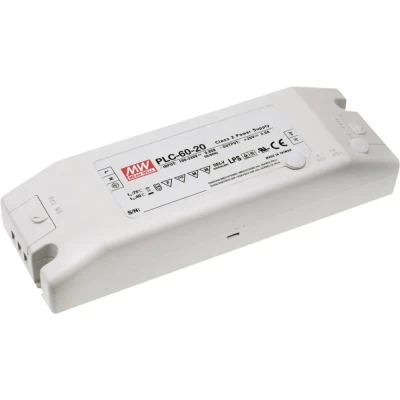 Afbeelding van Mean Well PLC 60 12 LED driver, transformator Constante spanning, stroomsterkte W 0 5 A V/DC Niet dimbaar, PFC schakeling,