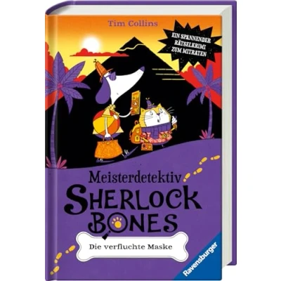 Afbeelding van Meisterdetektiv Sherlock Bones. Ein spannender Rätselkrimi zum Mitraten, Band 2: Die verfluchte Maske