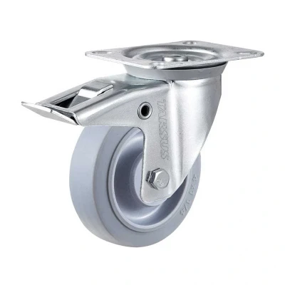 Afbeelding van Zwenkwiel met rem 125 mm TPE TARSUS Extra stil