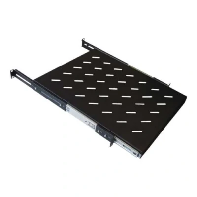 Image de WP rack Étagère pour noir, RAL 9005 1U 19
