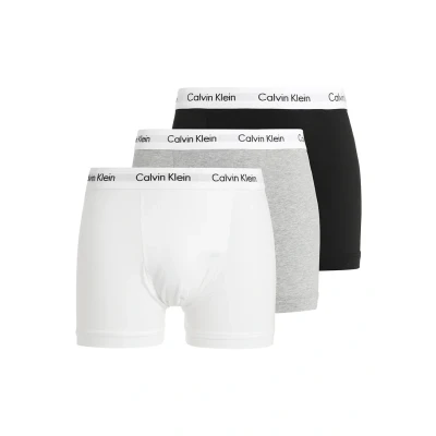 Afbeelding van Calvin Klein Underwear Trunk 3 PACK Onderbroeken, Heren, Maat: XS, Black/white/grey
