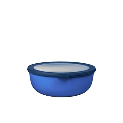 Image de Mepal Bol Multifonction Cirqula Rond Boîte Conservation Alimentaire avec Couvercle Convient comme de Hermétique pour le Réfrigérateur, Micro ondes &amp; Congélateur 2250 ml Vivid blue