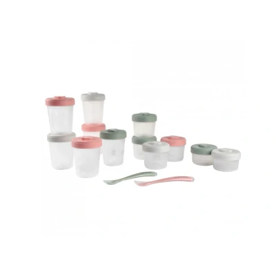 Afbeelding van Béaba Set Bewaarpotjes 913502 Eucalyptus